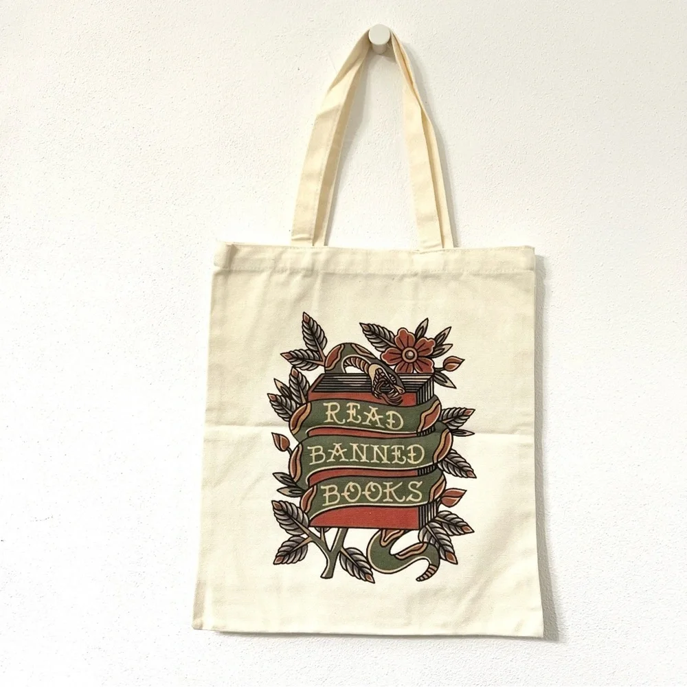 Read Banned Books Canvas Tote